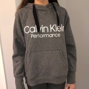 calvin klein grey hoodie
